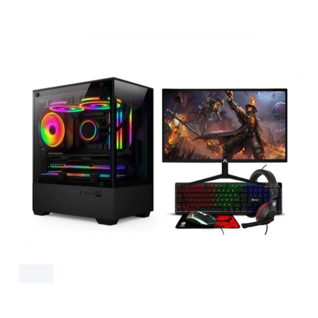PC Gamer Completo Intel i5 Memoria Ram 16GB SSD 480GB Monitor Teclado Mouse Headset