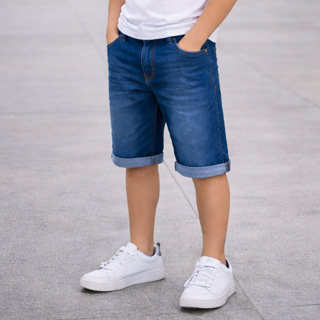 Bermuda Jeans Masculina Tamanho 04 ao 16 Elastano Algodão Regulador Cós em Oferta na Shopee