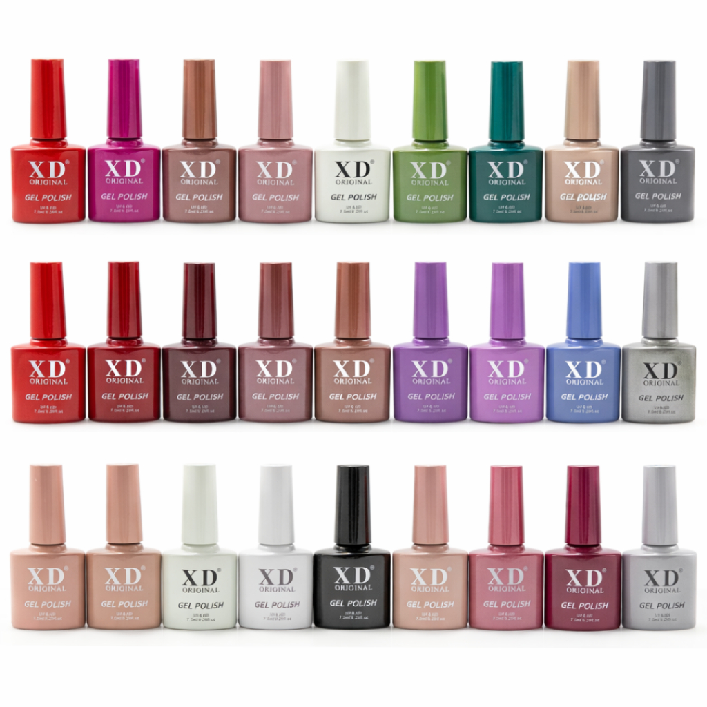 Kit 10 ou 5 Esmaltes em Gel - XD - ANVISA - Secagem Led UV - Perfeita Cobertura