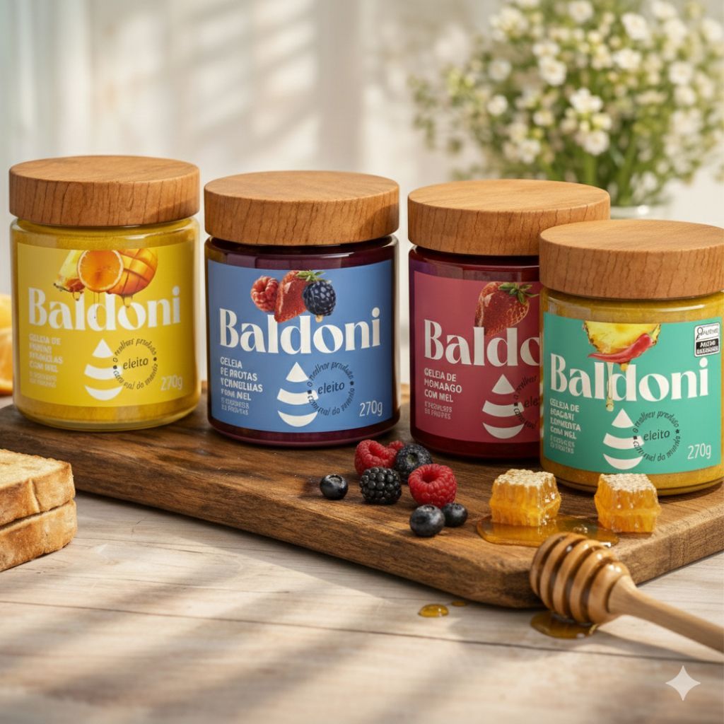 Geleia Baldoni Pote de 270g em Oferta na Shopee