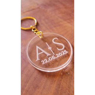 Kit - 50 CHAVEIROS - PERSONALIZADO -  EM ACRÍLICO GRAVADO A LASER em Oferta na Shopee
