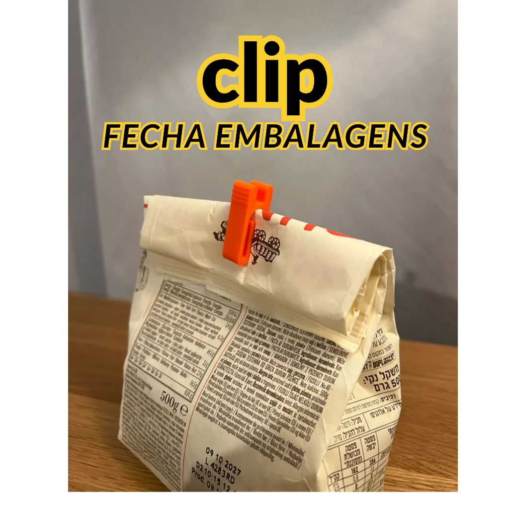 Prendedor de Sacolas Bag Clip em PLA – Reutilizável - Utilidade - cozinha - pratico