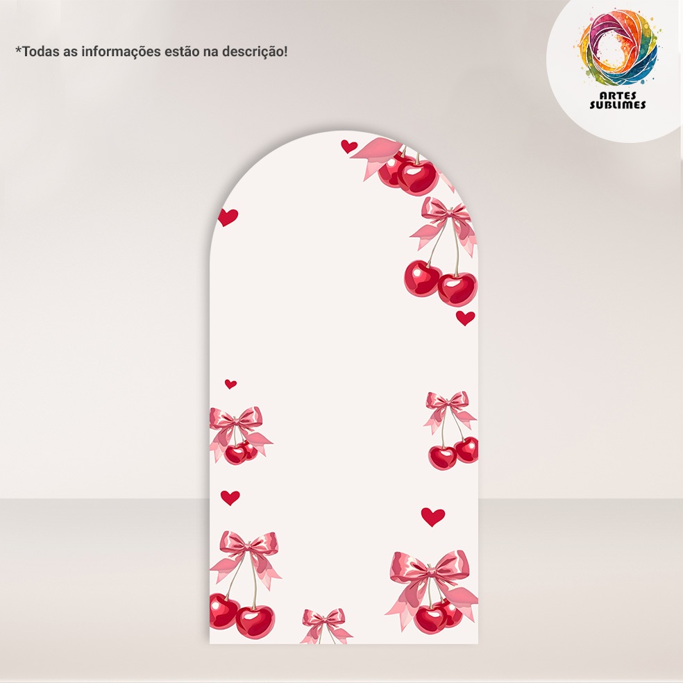 Painel Vertical Cerejinha c/overloque e Romano c/ elástico FACE ÚNICA - R04