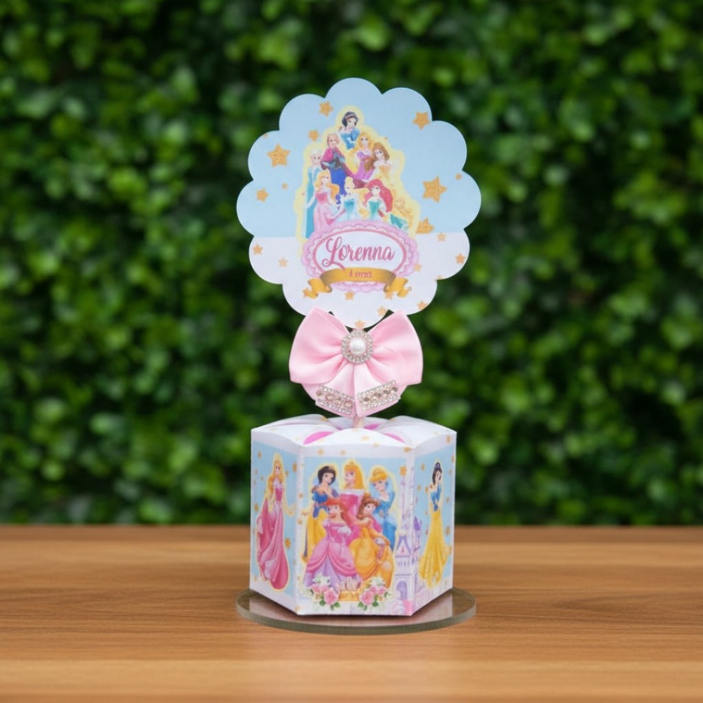 10 Unidades Centro de mesa Festa das Princesas
