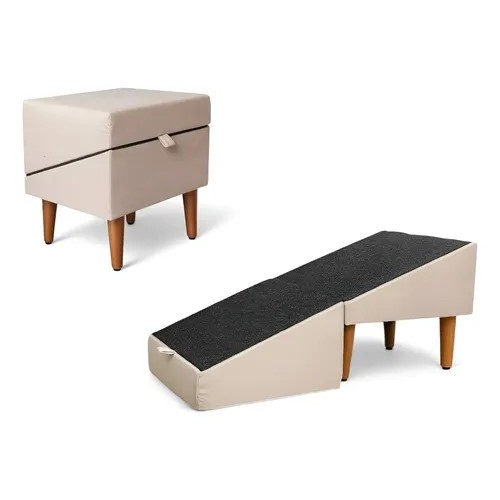 Puff Rampa Pet 2 em 1 Escada Antiderrapante Cachorro Gato Decoração Sala de Estar Sofá em Oferta na Shopee
