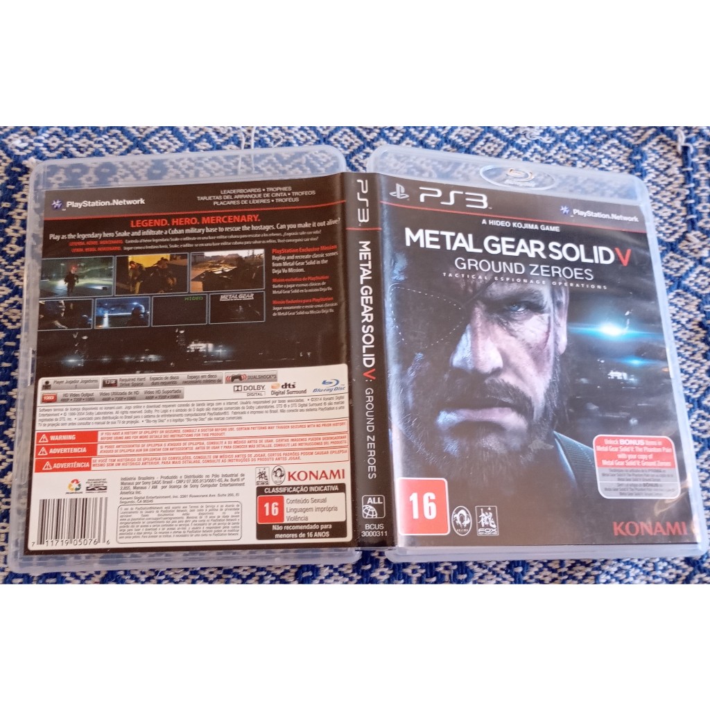 Metal Gear Solid V Ground Zeroes PS3 Nacional