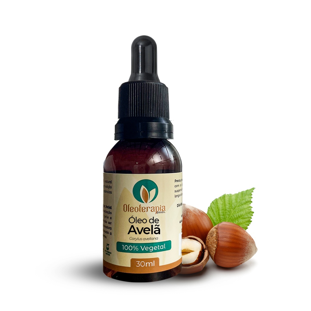 Óleo de Avelã Vegetal Umectação Capilar Pele Oleosa Anti-idade