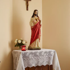 Imagem Sagrado Coração De Jesus 40cm Oratória Devoção Catolicos