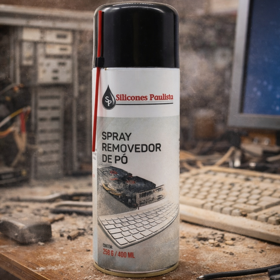 1 Lata Spray Ar Comprimido Removedor de Pó Limpeza Teclados Equipamentos Eletrônicos Uso geral 400ml