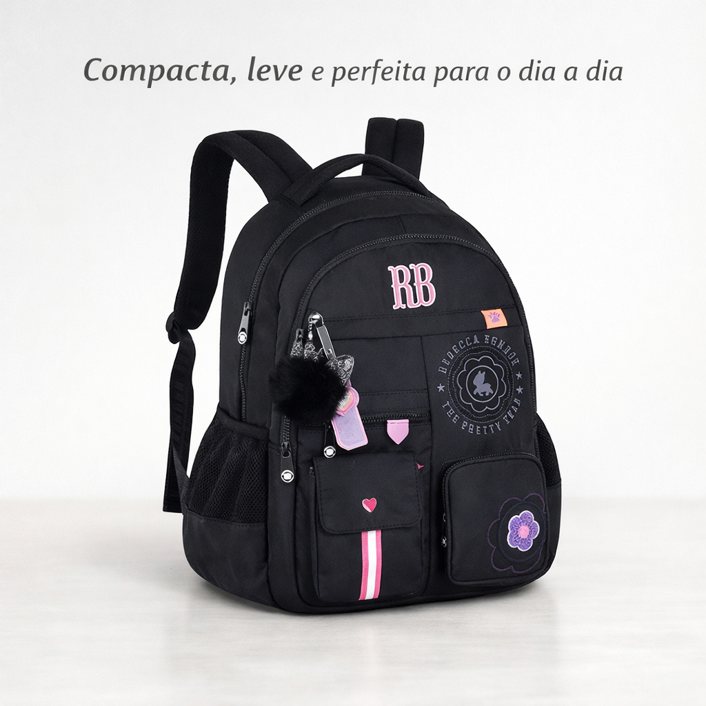 Mini Mochila De Costas Feminina Reforçada Rebecca Bonbon Compacta Funcional em Oferta na Shopee