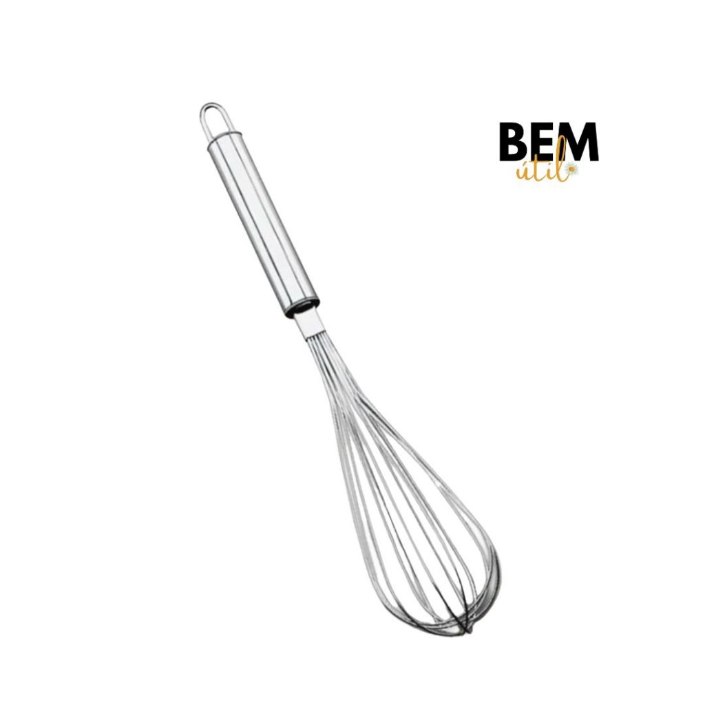 Batedor Fuê De Claras Ovo Fue Fouet Inox 25cm Premium