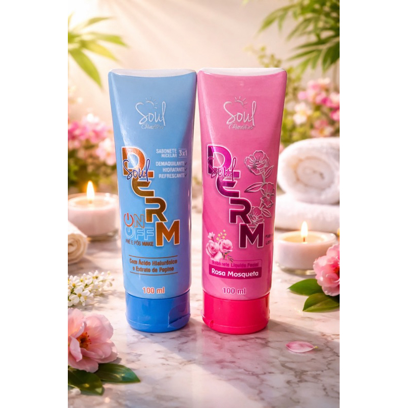 Duo sabonete micelar e demaquilante