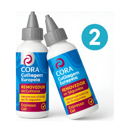 Kit 2 Kinq Gel Removedor De Cutículas 100ml Cora Instantâneo