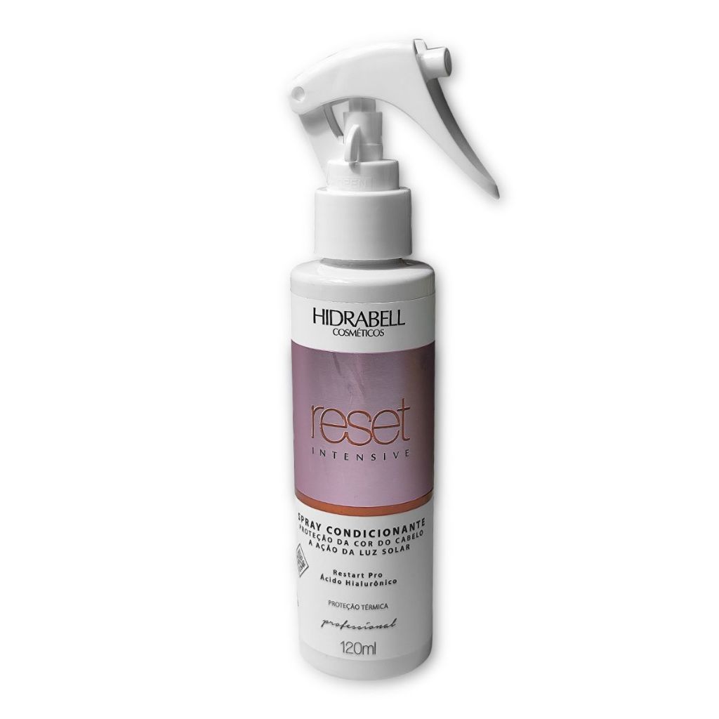 Spray Condicionante Intensive Reset Hidrabell 120ml Proteção Térmica Hidratação Antifrizz