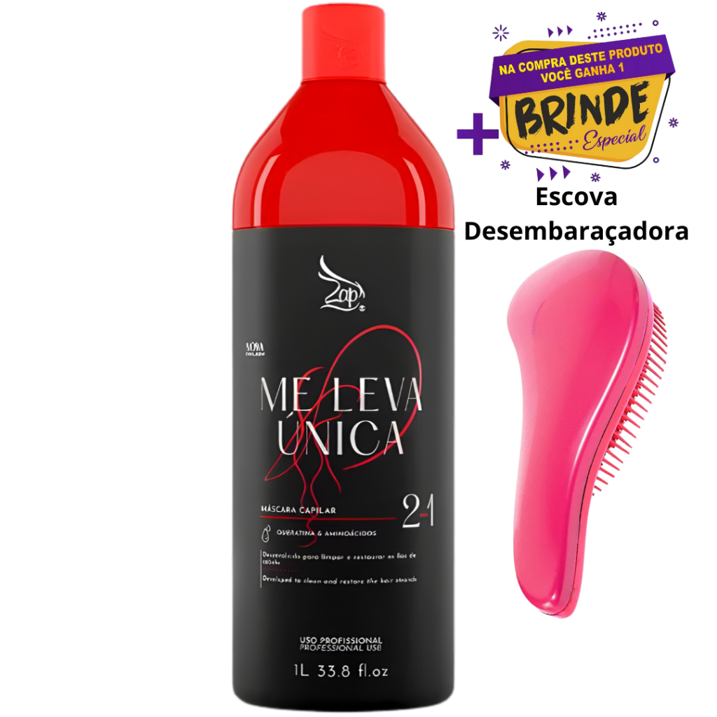 Progressiva Zap Me Leva Única Máscara 1 Litro Original em Oferta na Shopee