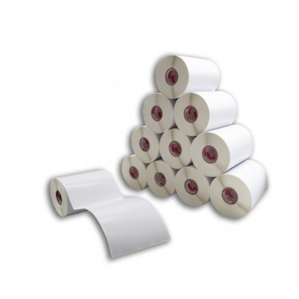 10 Rolos 100 x 150 mm, Não Requer Ribbon, Micro Serrilha