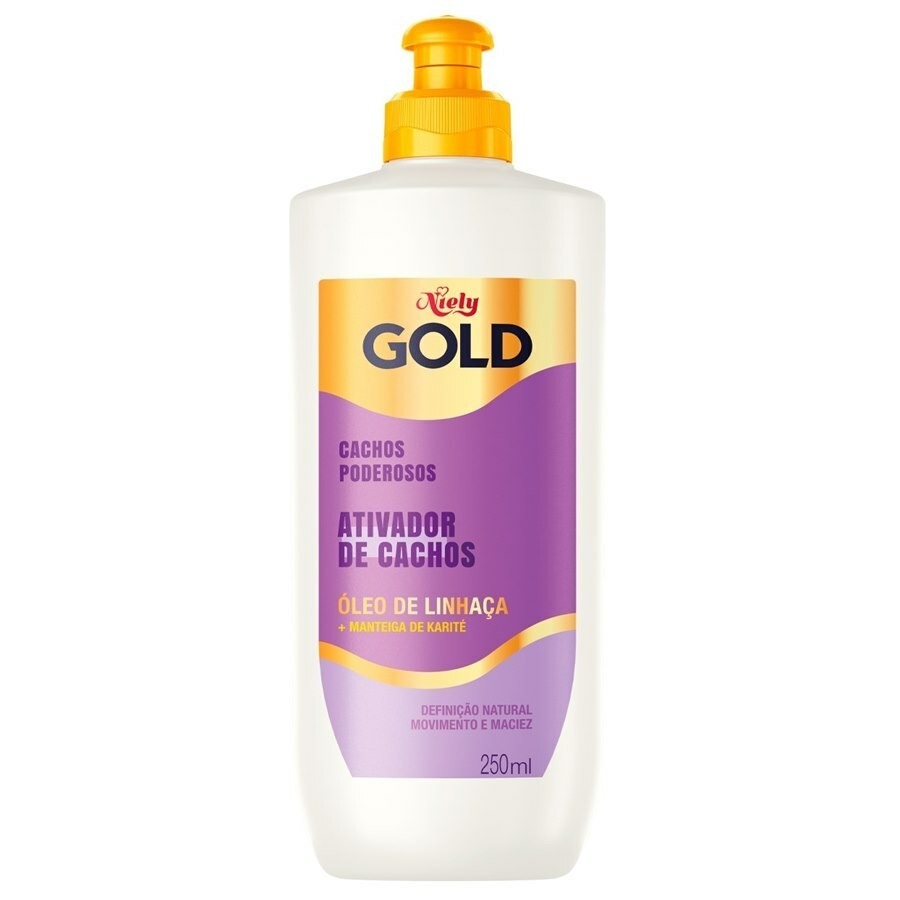Ativador De Cachos Niely Gold Definição Prolongada Com 250ml em Oferta na Shopee