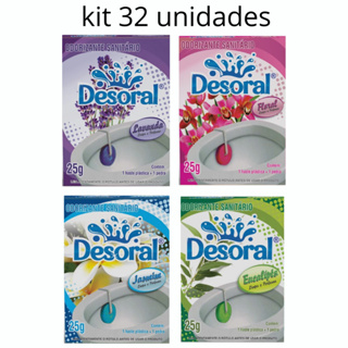 32UN Pedra Sanitária 25g Fragrâncias Desoral em Oferta na Shopee