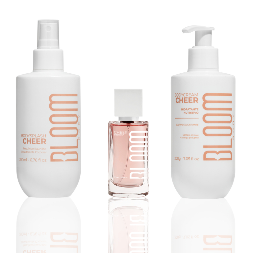 Kit Body Splash, Body Cream e Perfume Capilar Cheer em Oferta na Shopee