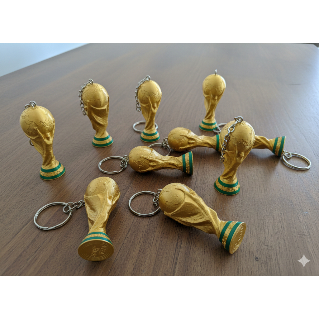 Chaveiro Miniatura Taça Copa Fifa 2026 Futebol Troféu Copa do Mundo