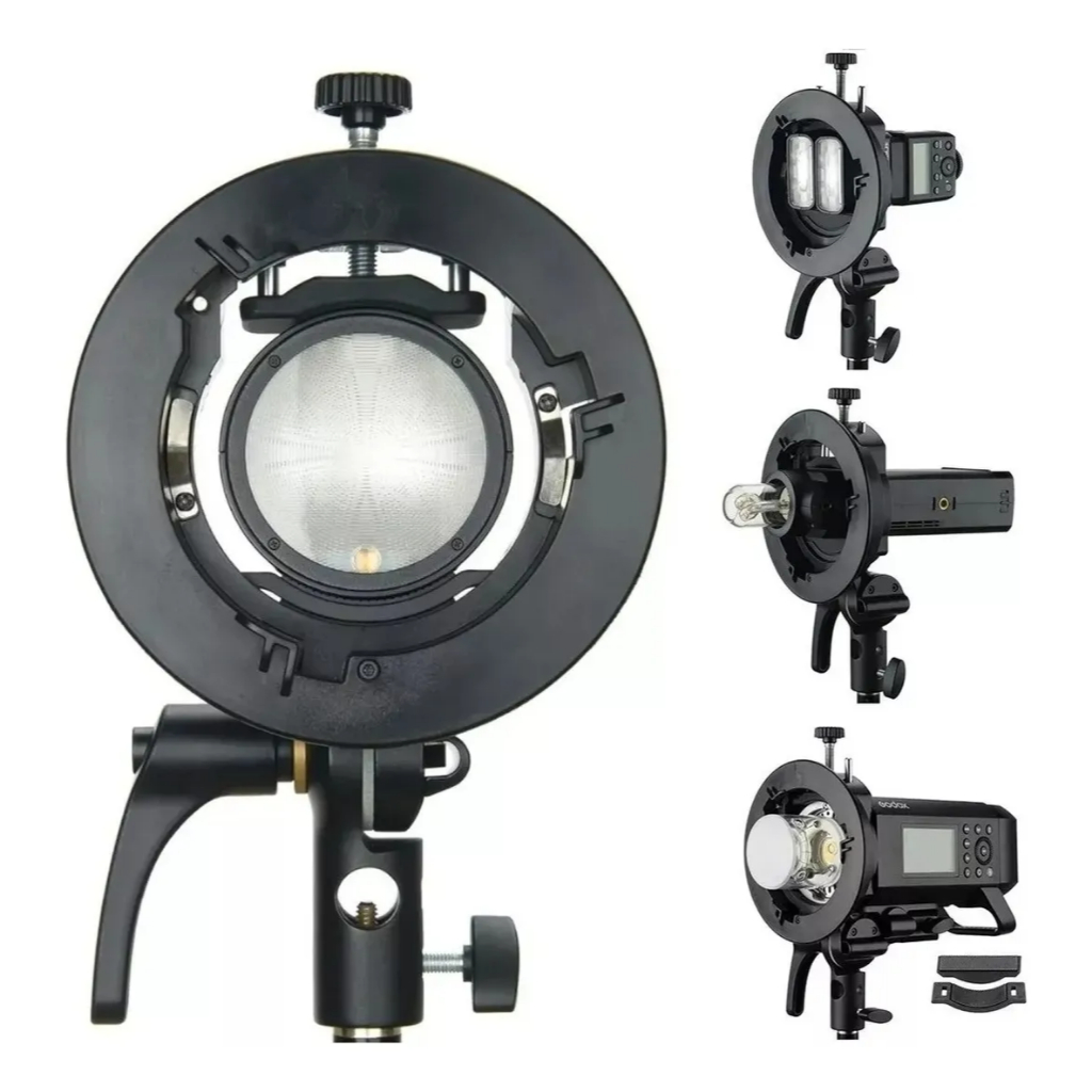 Suporte Dedicado Flash Godox S2 Speedlite S-type Bowens