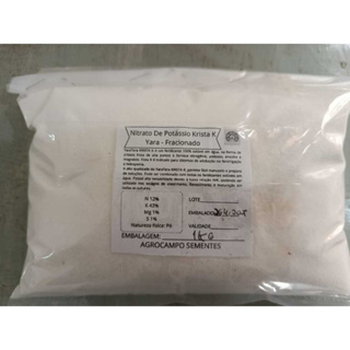 Fertilizante Nitrato de Potássio Puro Para Hidroponia Soluvel Pacote 1kg em Oferta na Shopee