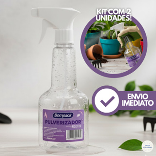 Kit 2 Borrifadores Pulverizador 500 ML Bompack Alta Qualidade - 2 Modelos de Spray em Oferta na Shopee