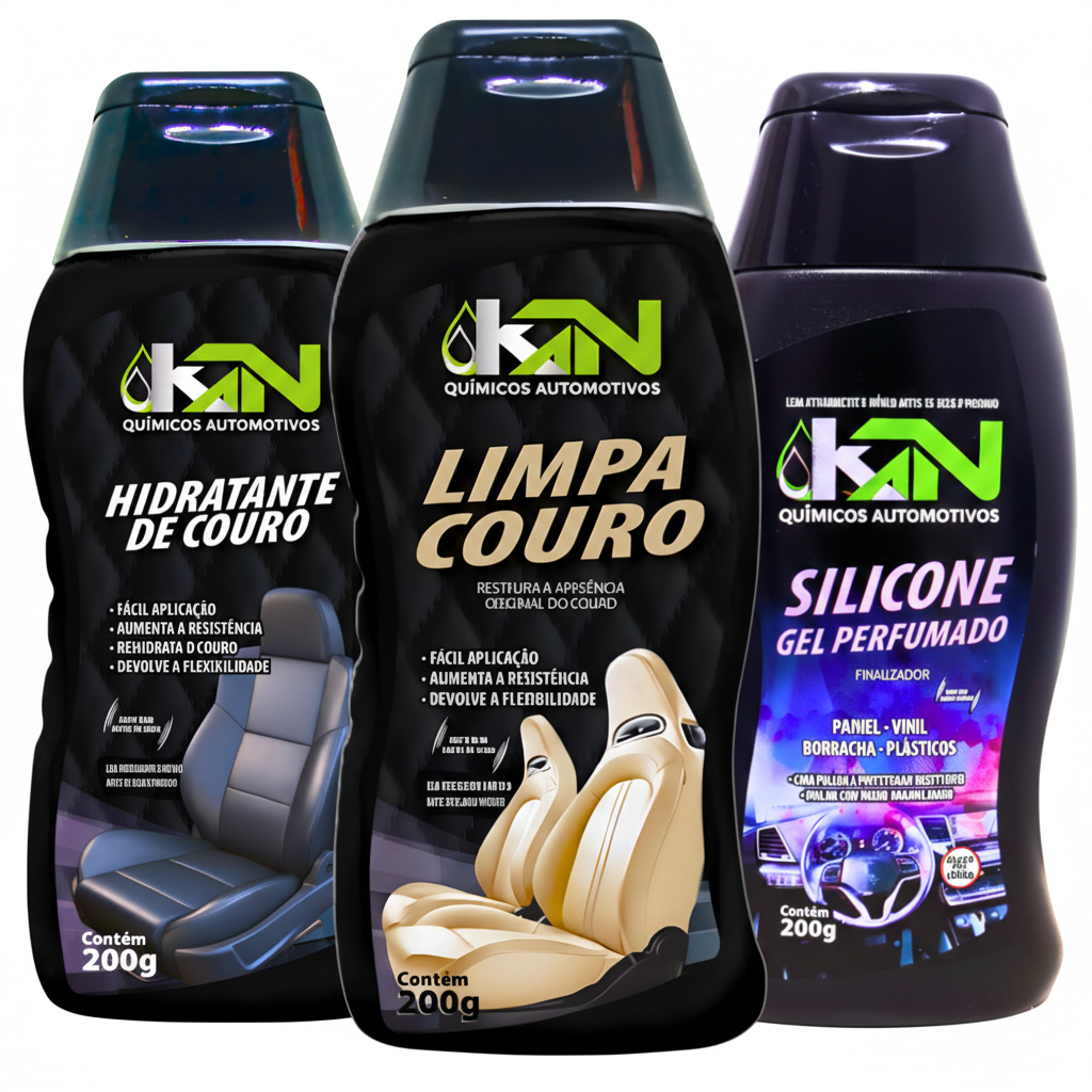 Imagem Hidratante de Couro Limpa Couro e Silicone para Bancos Cadeiras Gamer Bolsas Sapatos Sofás