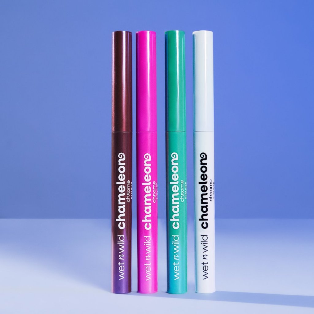Kit 4 Delineadores de Olhos À Prova D'água Wet n Wild Longa Duração - Chameleon Chrome Eyeliner