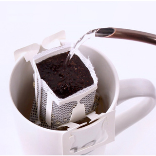 ☕️50/100 Unidades Filtro de Café Portátil Saco Filtrante Coador Pequeno Mini Coador Envelope em Oferta na Shopee
