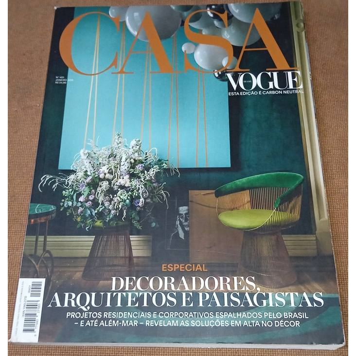 Revista Casa Vogue Brasil - N. 401 Janeiro De 2019