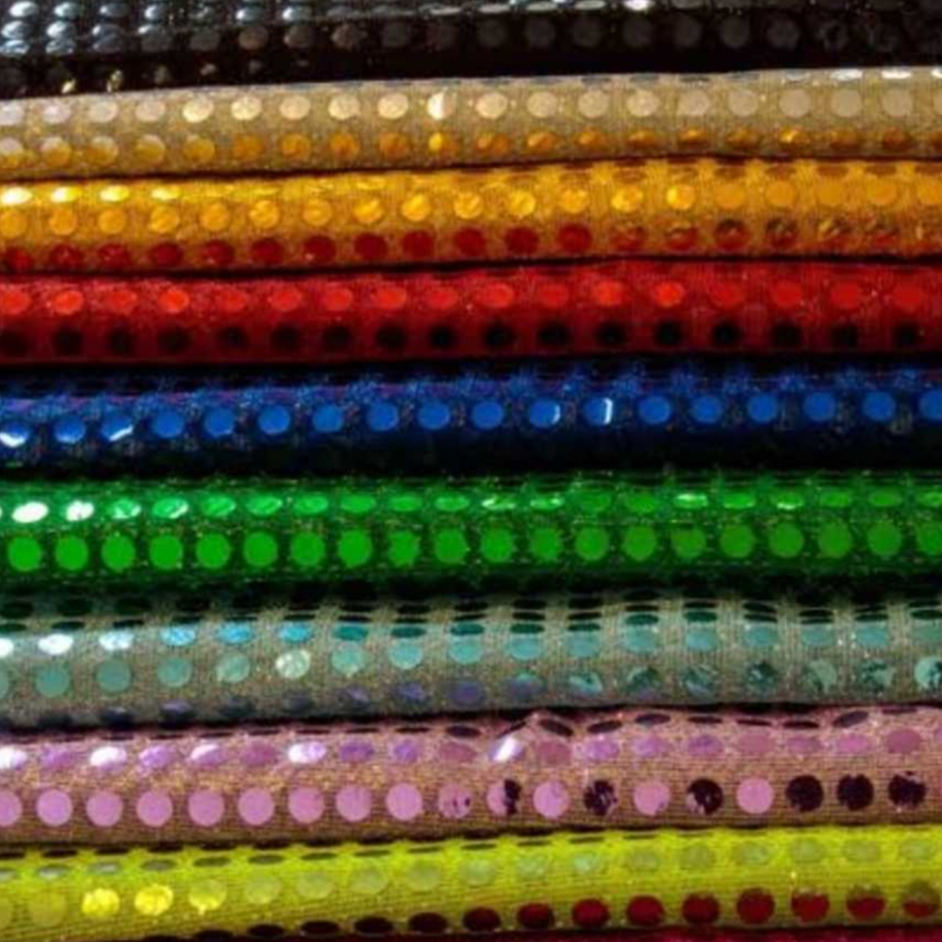 Tecido Paetê ou Paetex Fantasia Colorido (50 cm x 1,00 mt LEVANDO ACIMA DE 2 UND VAI SEM CORTES).