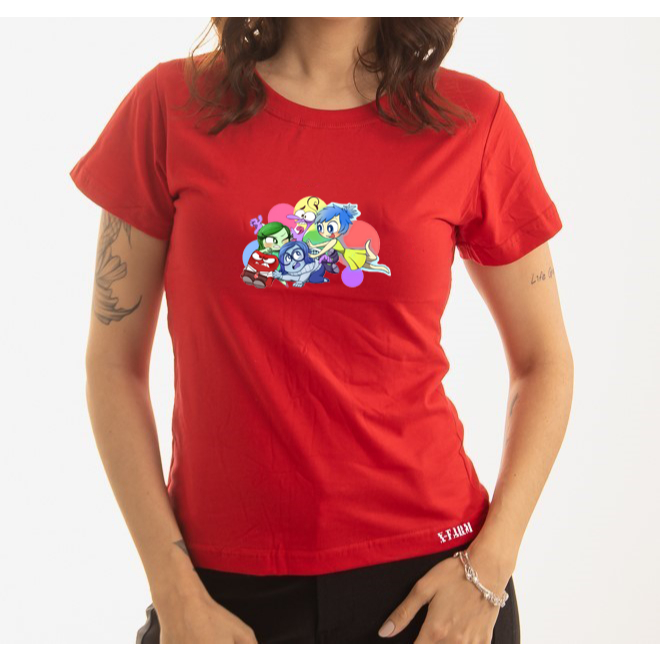 Camiseta T Shirt Feminina 100% Algodão Estampa Divertidamente Lançamento Super Confortavél