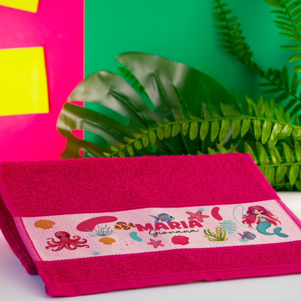 Toalha Lavabo Personalizada com Nome | 29x45cm | Algodão Premium em Oferta na Shopee