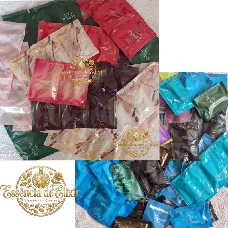 Kit 10, 20 Perfumes Natura 1ml Feminino ou Masculino Flaconete Sachê. em Oferta na Shopee