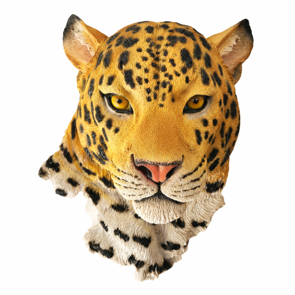 Escultura Onça Pintada de Parede em Resina | Peça Realista Artesanal | Ideal para Sala, Escritório ou Cantinho Temático em Oferta na Shopee