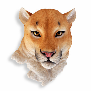 Escultura Onça Parda Puma em Resina Realista para Decoração de Sala Estante Escritório Tema Fauna Brasileira em Oferta na Shopee