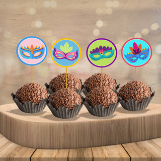 ENVIO RÁPIDO Topper Docinhos Carnaval/ Topper Docinhos bloquinho carnaval/ Topper Docinhos com Nome/ Topper Bloquinho em Oferta na Shopee