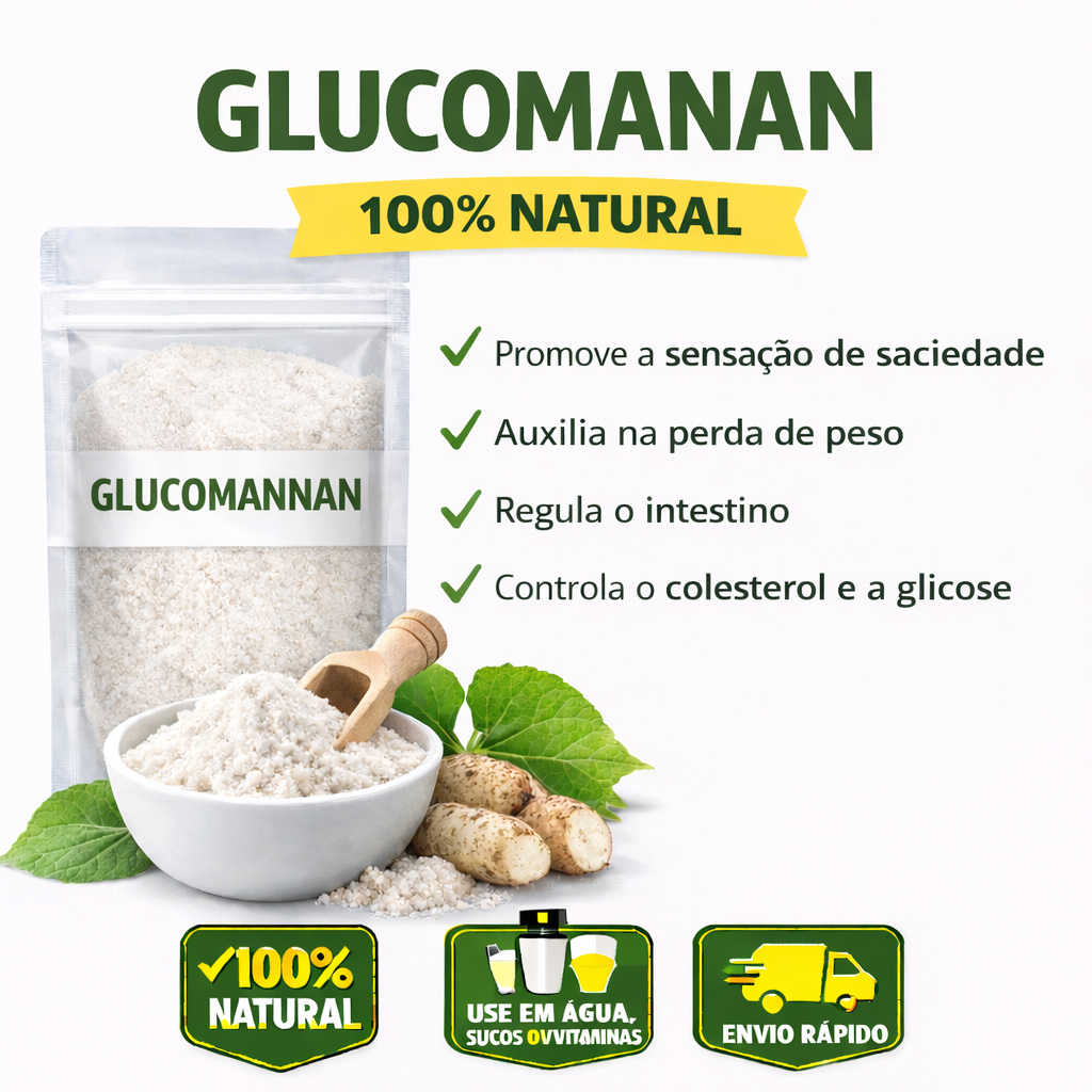 Glucomannan em Pó 100% Puro 100g e 200g - (Raiz de Konjac -Glucomanan em Pó - Glucomanano - ) em Oferta na Shopee