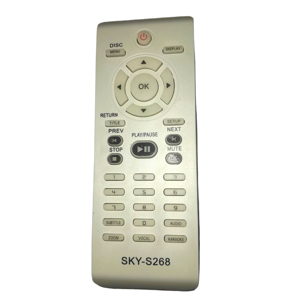 Controle Remoto Generico e Compativel Dvd Philips Modelo Dvp5980k Função Karaoke Produto e Compativel