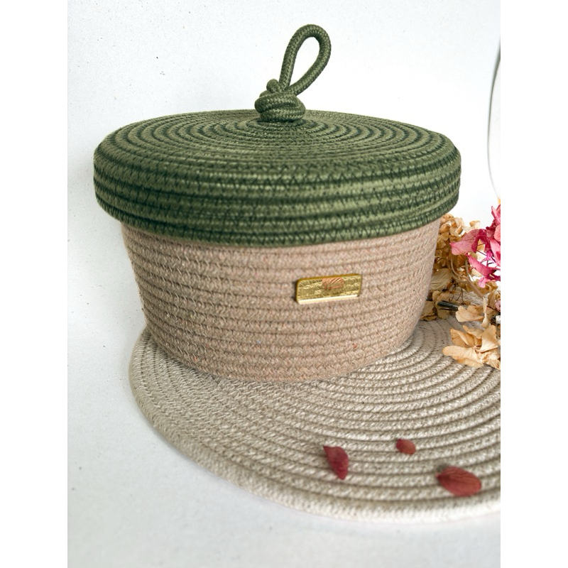 Cesto organizador/cesto decorativo/mesa posta/cesto com nó