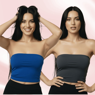 Kit 2 Top Tube Feminino Tomara Que Caia Perfeito e Fresco Versátil para Dias Quentes e Passeios em Oferta na Shopee