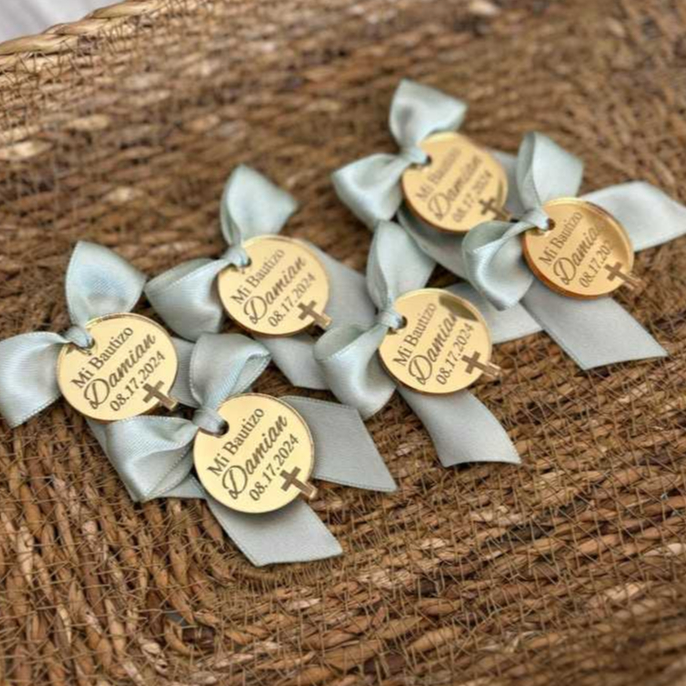 Tag Lembrancinha Personalizada 2,5cm | Batizado Maternidade e Lojas | Acrílico Espelhado em Oferta na Shopee