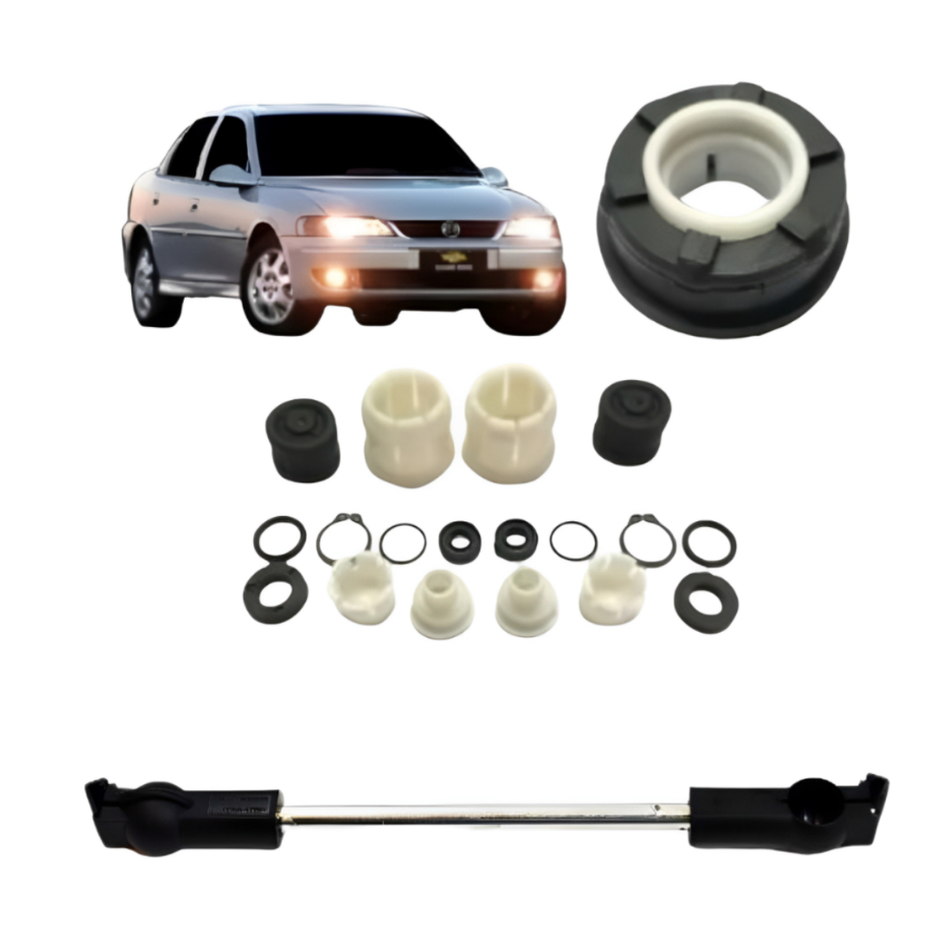 kit Reparo da Alvanca de Câmbio + Bucha Trambulador + Haste Vectra 1997 1998 1999 2000 2001 2002