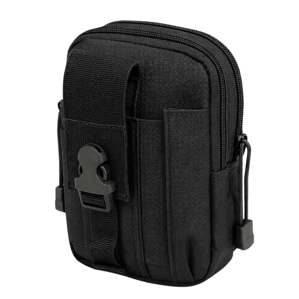 Bolsa de Perna Motociclista Pochete Para Camping Multifuncional Tática Unissex Bag Preta