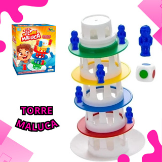 Kit 1/2/3 Jogo Interativo Torre Maluca Brinquedo Pais e Filhos Empilhamento e Equilíbrio em Oferta na Shopee