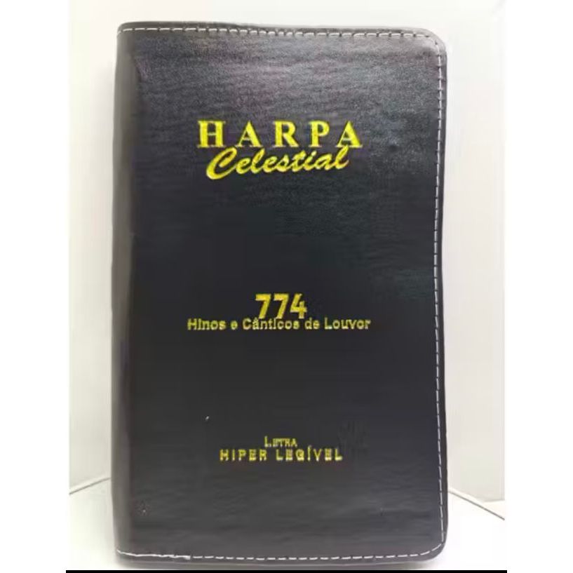 Harpa Cristã 774 Hinos Letra Gigante Com Zíper | Capa Luxo em Oferta na Shopee