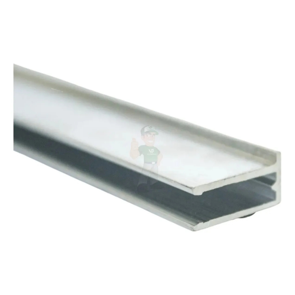 Perfil U Aluminio P/ Vedação De Alveolar 6mt 4mm E 6mm em Oferta na Shopee