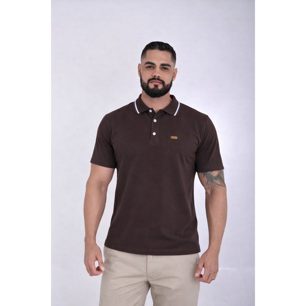 Camiseta Gola Polo Masculina Algodão Varias Cores Envio Rapido em Oferta na Shopee