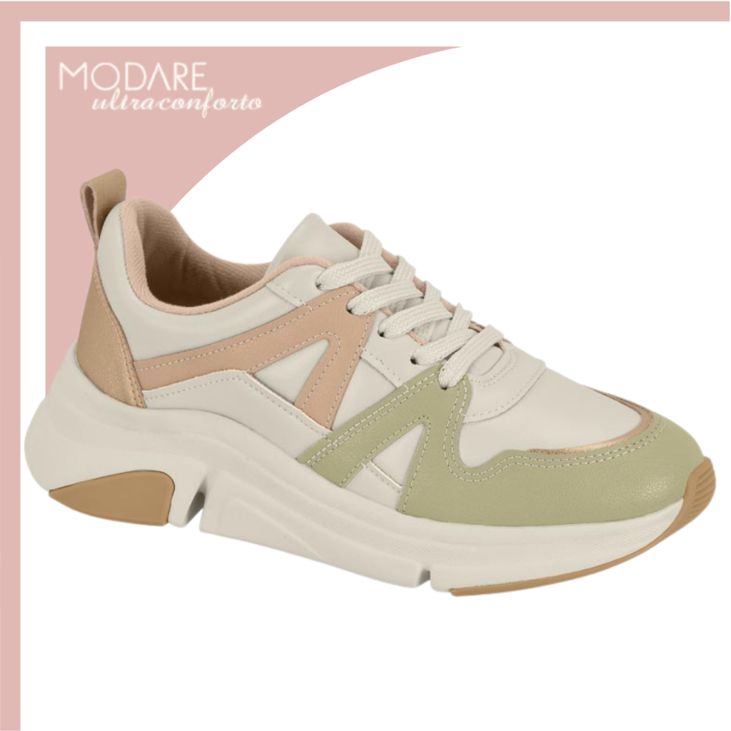 Tênis Modare Ultraconforto Plataforma Chunky Casual Feminino Flexível Dia a Dia Esportivo Corrida